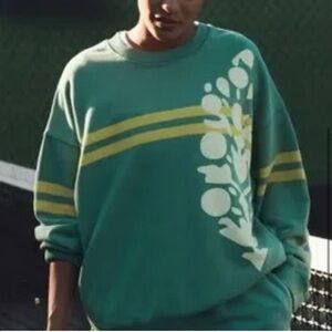 Free people logo sweatshirt green